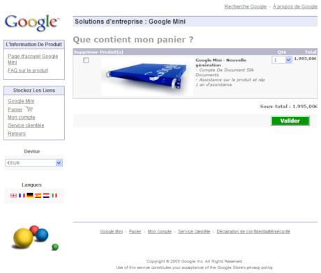 Achat de Google Mini