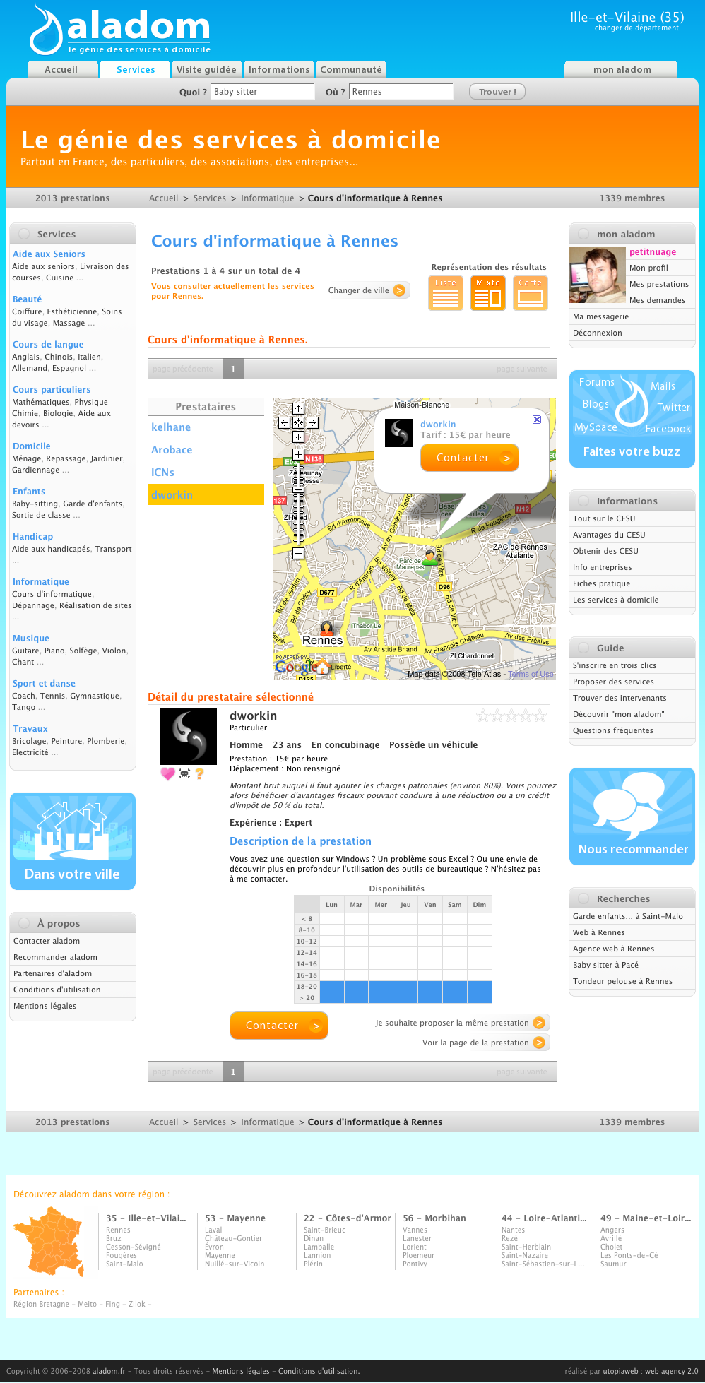 Aladom rennes recrutement